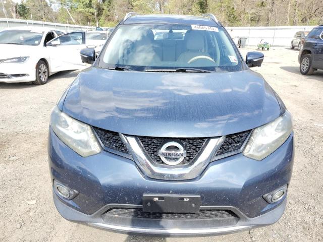 5N1AT2MT8FC756240 - 2015 NISSAN ROGUE S BLUE photo 5