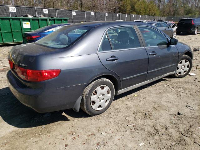 1HGCM55405A154902 - 2005 HONDA ACCORD LX GRAY photo 3