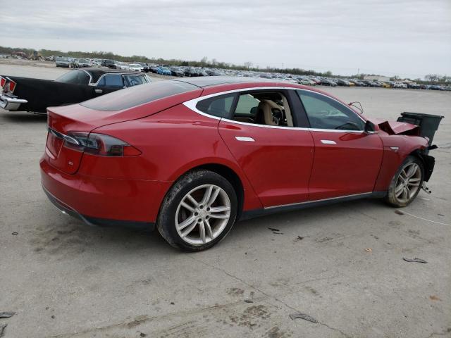 5YJSA1CN3DFP19821 - 2013 TESLA MODEL S Tünd qırmızı foto 3