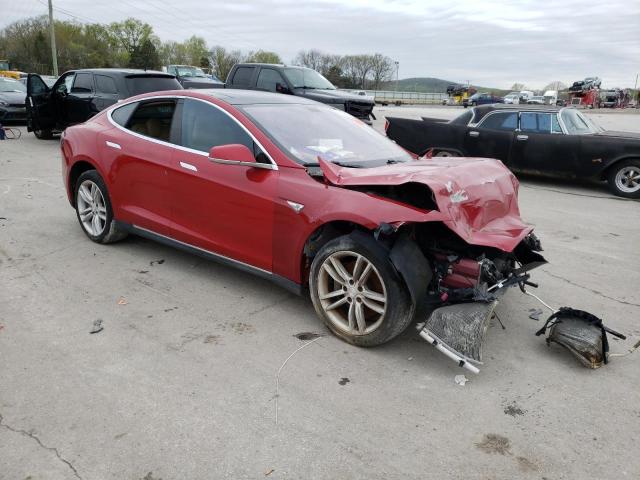 5YJSA1CN3DFP19821 - 2013 TESLA MODEL S Tünd qırmızı foto 4
