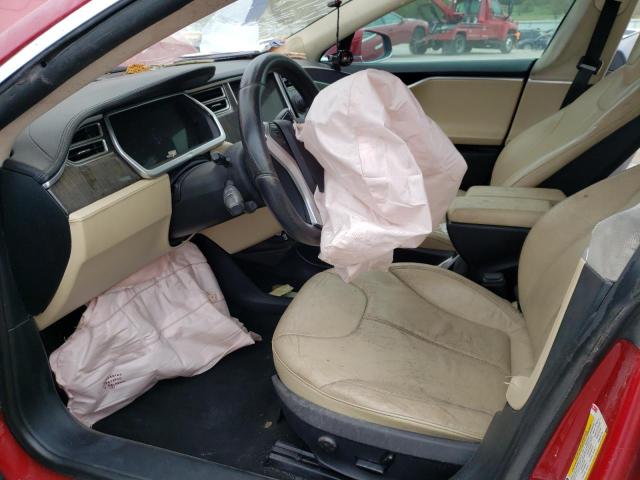 5YJSA1CN3DFP19821 - 2013 TESLA MODEL S Tünd qırmızı foto 7