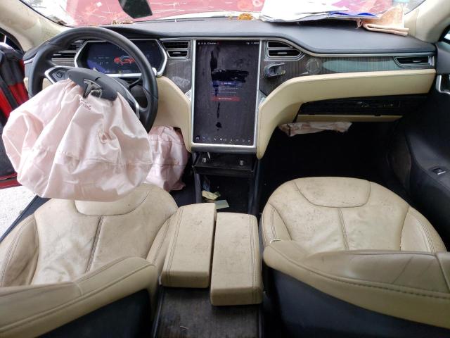 5YJSA1CN3DFP19821 - 2013 TESLA MODEL S Tünd qırmızı foto 8