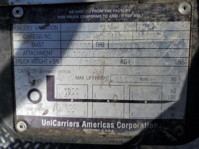 CP1F29W2640 - 2013 NISSAN CF40LP GRAY photo 10