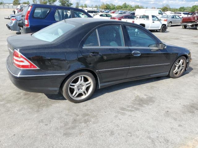 WDBRF40J95F618300 - 2005 MERCEDES-BENZ C 230K SPORT SEDAN BLACK photo 3