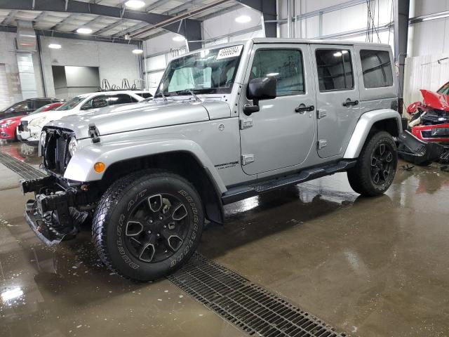 1C4BJWEG6JL820887 - 2018 JEEP WRANGLER U SAHARA SILVER photo 1