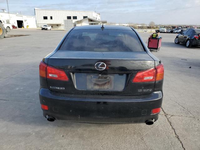 JTHBK262072037232 - 2007 LEXUS IS 250 BLACK photo 6