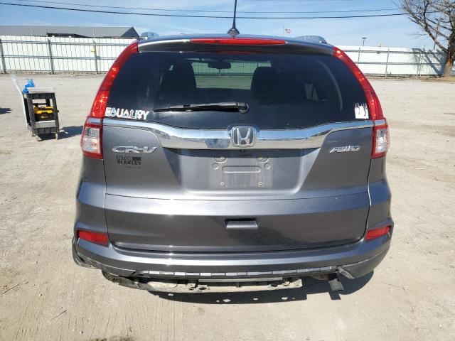 5J6RM4H70FL060902 - 2015 HONDA CR-V EXL GRAY photo 6