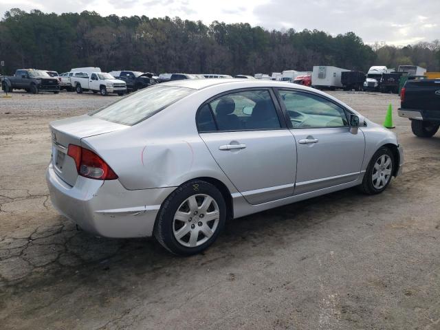 2HGFA16509H301040 - 2009 HONDA CIVIC LX SILVER photo 3