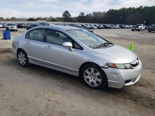 2HGFA16509H301040 - 2009 HONDA CIVIC LX SILVER photo 4