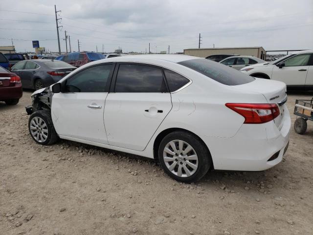 3N1AB7AP0KY375675 - 2019 NISSAN SENTRA S WHITE photo 2