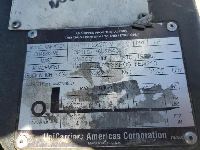 CP1F29W2843 - 2013 NISSAN CF40LP GRAY photo 10