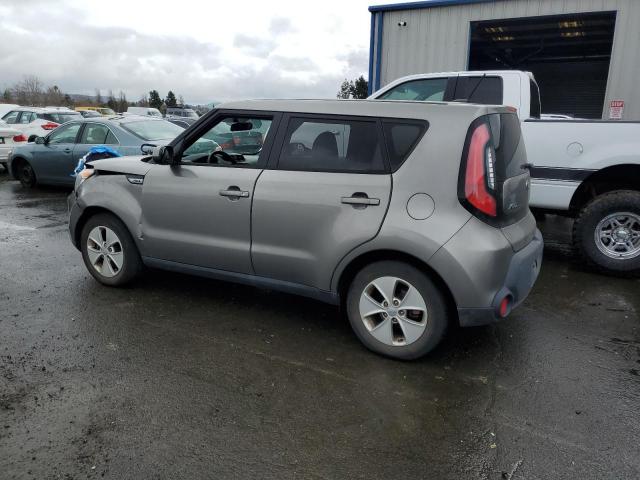 KNDJN2A29F7161822 - 2015 KIA SOUL GRAY photo 2