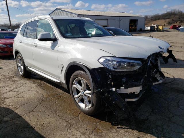 5UXTY5C00M9G40162 - 2021 BMW X3 XDRIVE30I WHITE photo 4