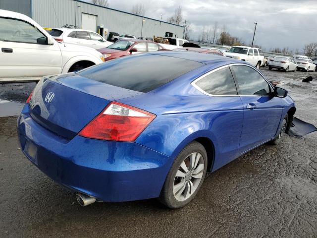 1HGCS12329A017377 - 2009 HONDA ACCORD LX BLUE photo 3