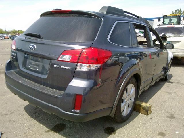 4S4BRCKC7A3359381 - 2010 SUBARU OUTBACK 2.5I LIMITED GRAY photo 4