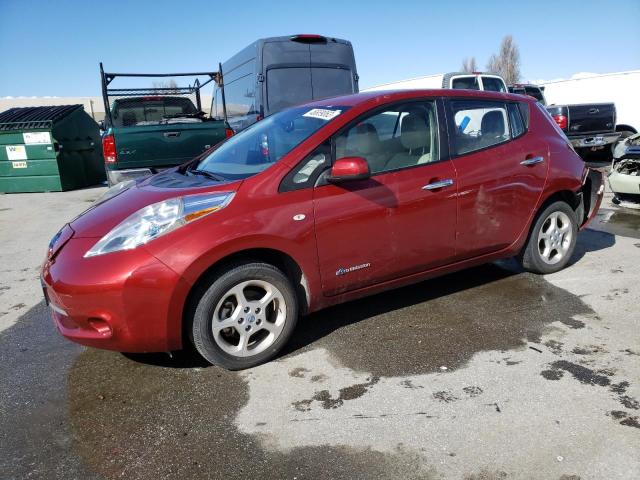 JN1AZ0CP1BT001696 - 2011 NISSAN LEAF SV RED photo 1