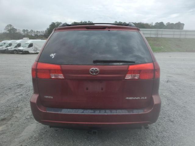 5TDZA22CX4S083303 - 2004 TOYOTA SIENNA XLE RED photo 6