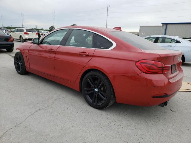 WBA4J1C57KBM16868 - 2019 BMW 430I GRAN COUPE RED photo 2