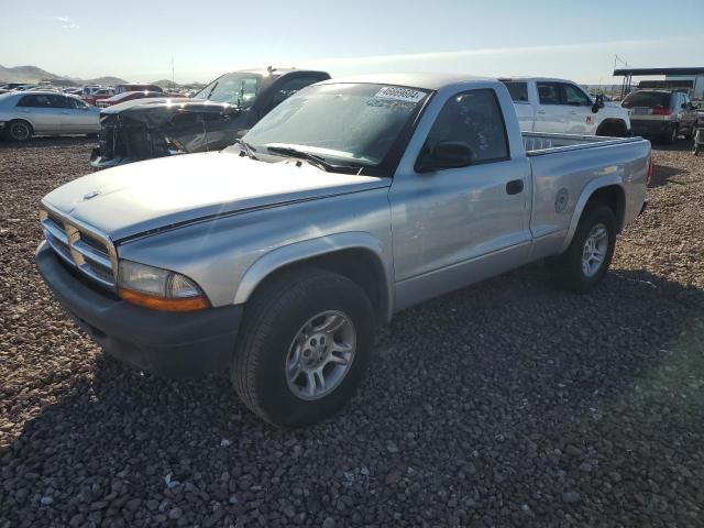 1D7FL16K74S654221 - 2004 DODGE DAKOTA SXT SILVER photo 1