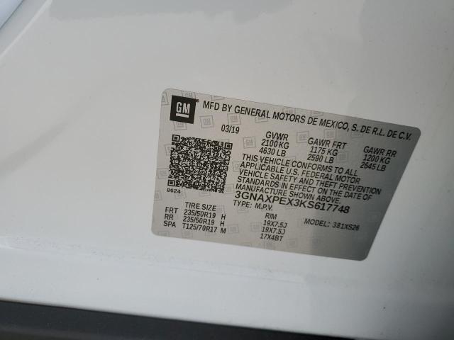 3GNAXPEX3KS617748 - 2019 CHEVROLET EQUINOX PREMIER WHITE photo 14