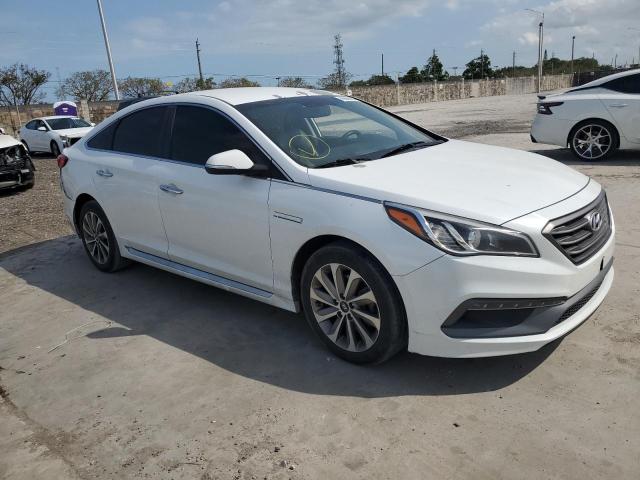 5NPE34AF3FH149764 - 2015 HYUNDAI SONATA SPORT WHITE photo 4