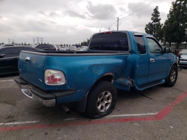 2FTZX072XWCA37780 - 1998 FORD F150 TURQUOISE photo 3