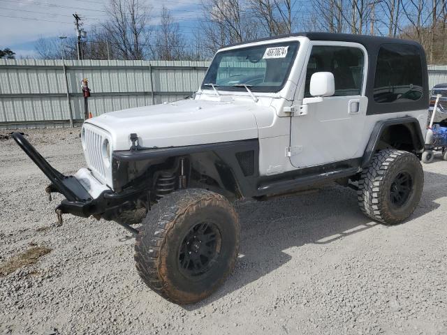 1J4FA49S41P343190 - 2001 JEEP WRANGLER SPORT WHITE photo 1