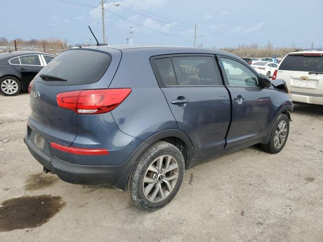 KNDPBCAC6F7776166 - 2015 KIA SPORTAGE LX BLUE photo 3