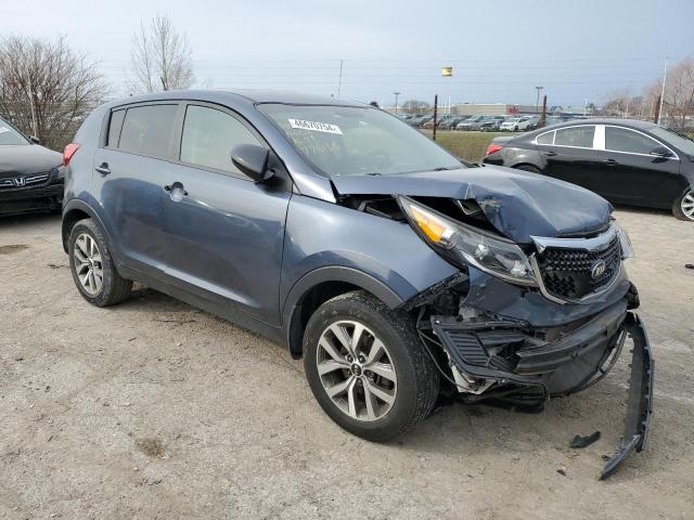 KNDPBCAC6F7776166 - 2015 KIA SPORTAGE LX BLUE photo 4