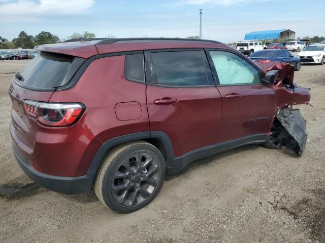 3C4NJCEB5MT571541 - 2021 JEEP COMPASS 80TH EDITION BURGUNDY photo 3