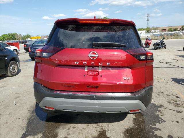 5N1BT3BA2PC869095 - 2023 NISSAN ROGUE SV RED photo 6