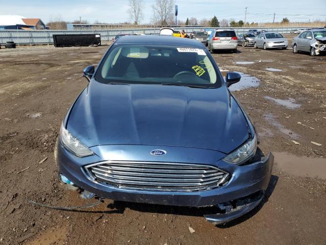 3FA6P0LU1JR137265 - 2018 FORD FUSION SE HYBRID BLUE photo 5