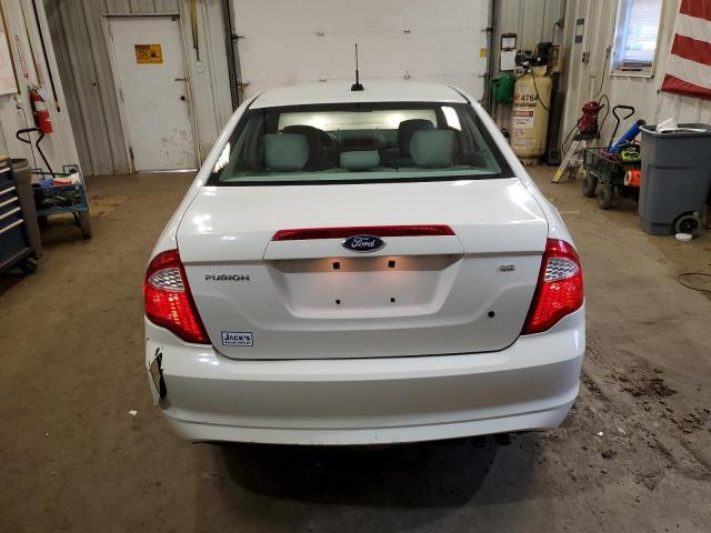 3FAHP0HA5CR226878 - 2012 FORD FUSION SE WHITE photo 6