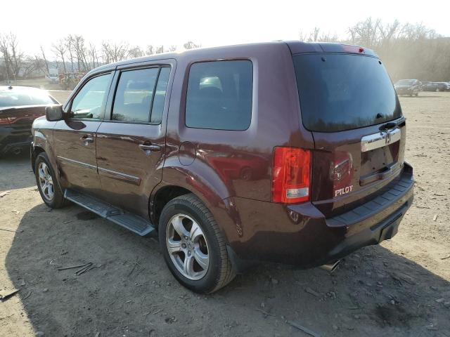 5FNYF4H51EB004141 - 2014 HONDA PILOT EXL BURGUNDY photo 2