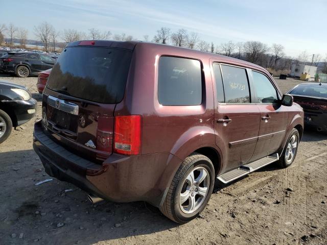 5FNYF4H51EB004141 - 2014 HONDA PILOT EXL BURGUNDY photo 3