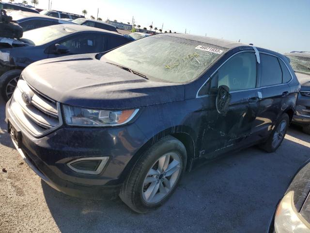 2FMPK4J86GBB49456 - 2016 FORD EDGE SEL BLUE photo 2