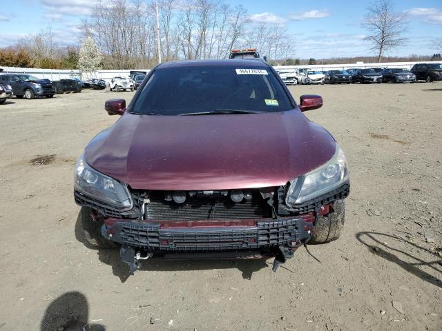 1HGCR2F82EA161044 - 2014 HONDA ACCORD EXL BURGUNDY photo 5