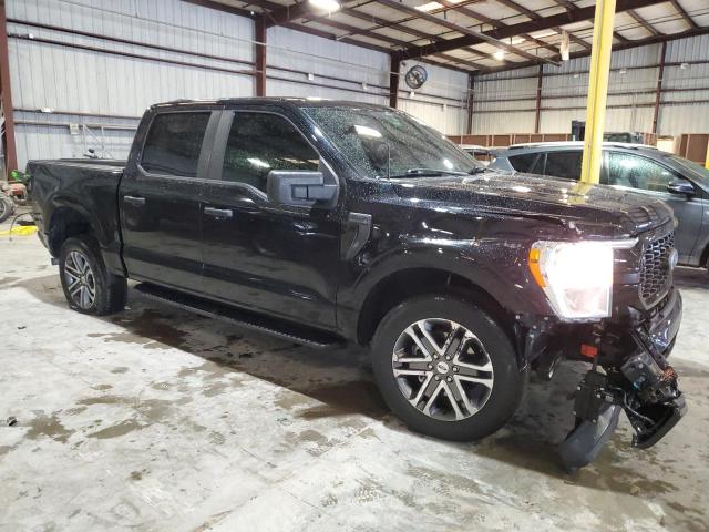1FTEW1EP9NKD59357 - 2022 FORD F150 SUPERCREW BLACK photo 4