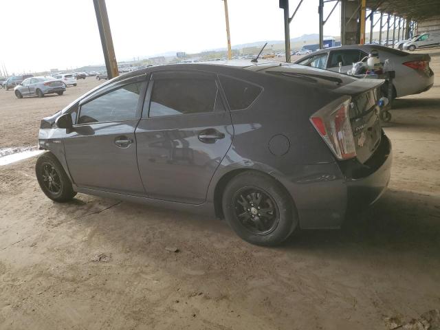 JTDKN3DUXD1648938 - 2013 TOYOTA PRIUS GRAY photo 2