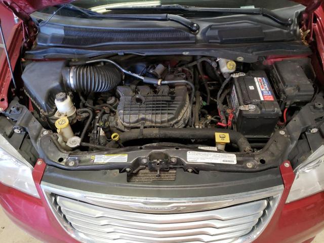 2C4RC1BGXCR299912 - 2012 CHRYSLER TOWN & COU TOURING ბურგუნდია ფოტო 12