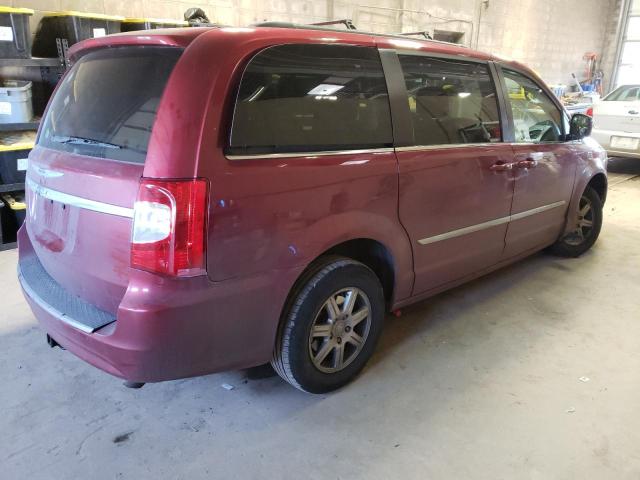 2C4RC1BGXCR299912 - 2012 CHRYSLER TOWN & COU TOURING ბურგუნდია ფოტო 3