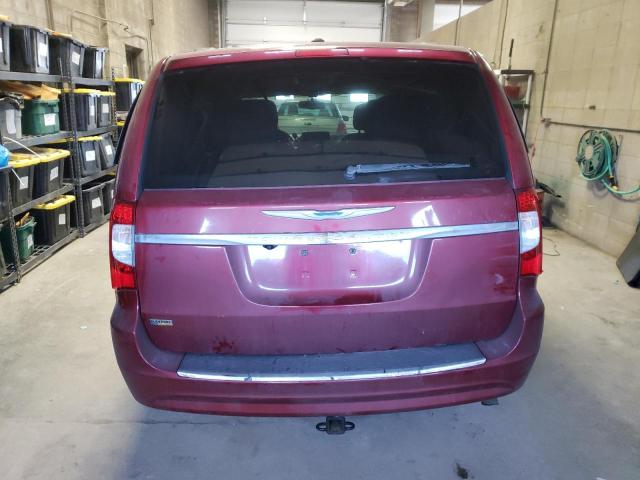 2C4RC1BGXCR299912 - 2012 CHRYSLER TOWN & COU TOURING ბურგუნდია ფოტო 6