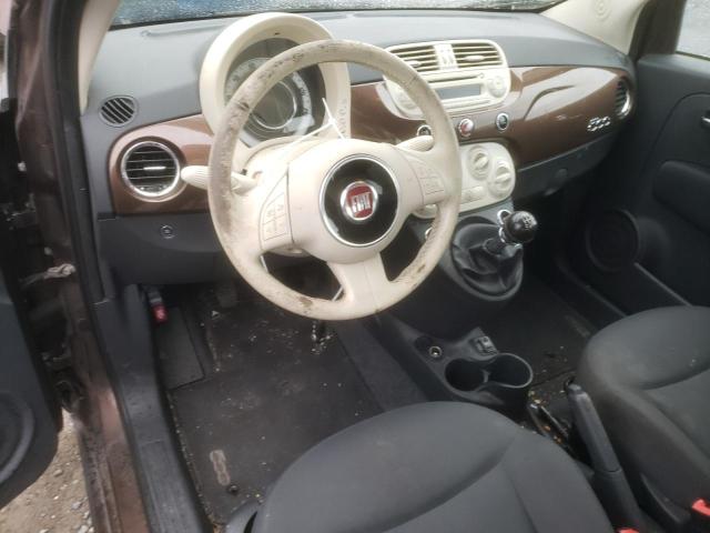 3C3CFFARXFT545375 - 2015 FIAT 500 POP BROWN photo 8