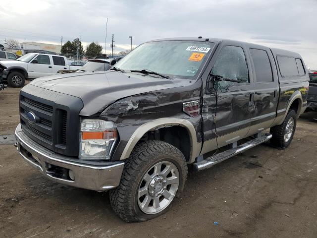 1FTWW31R48EB29882 - 2008 FORD F350 SRW SUPER DUTY GRAY photo 1