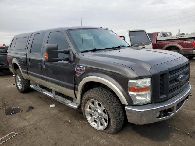 1FTWW31R48EB29882 - 2008 FORD F350 SRW SUPER DUTY GRAY photo 4