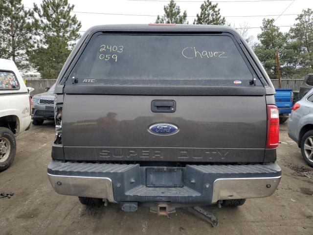 1FTWW31R48EB29882 - 2008 FORD F350 SRW SUPER DUTY GRAY photo 6