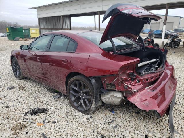 2C3CDXBG3MH519232 - 2021 DODGE CHARGER SXT BURGUNDY photo 2