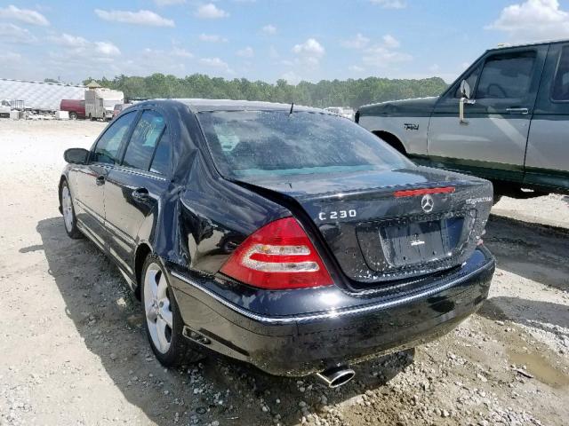 WDBRF40J95F646677 - 2005 MERCEDES-BENZ C 230K SPORT SEDAN  photo 3