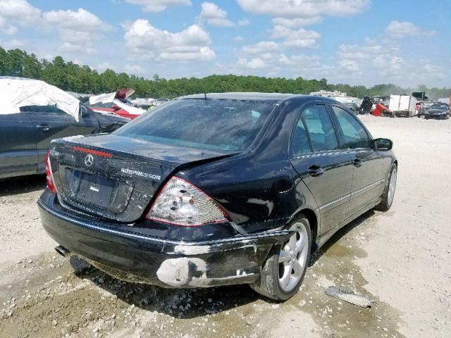 WDBRF40J95F646677 - 2005 MERCEDES-BENZ C 230K SPORT SEDAN  photo 4