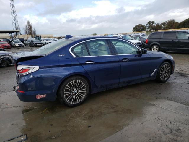 WBAJA9C58JB033909 - 2018 BMW 530E BLUE photo 3